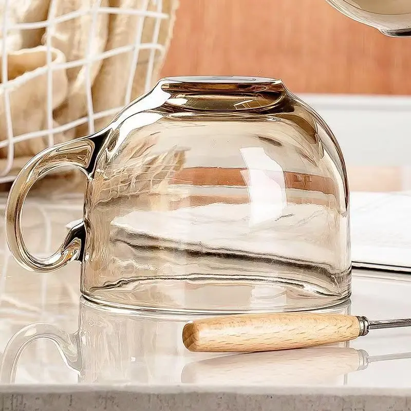 Image of Glas-Frühstücksbecher mit großem Fassungsvermögen für den Hausgebrauch
