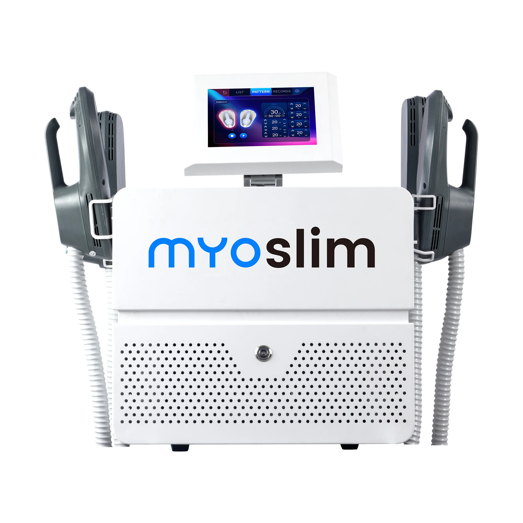 

Усовершенствованный аппарат EMS MyoslimHIEMT: высокоинтенсивный вибрационный электромагнитный импульсный стимулятор для профессионального роста мышц и сжигания жира.