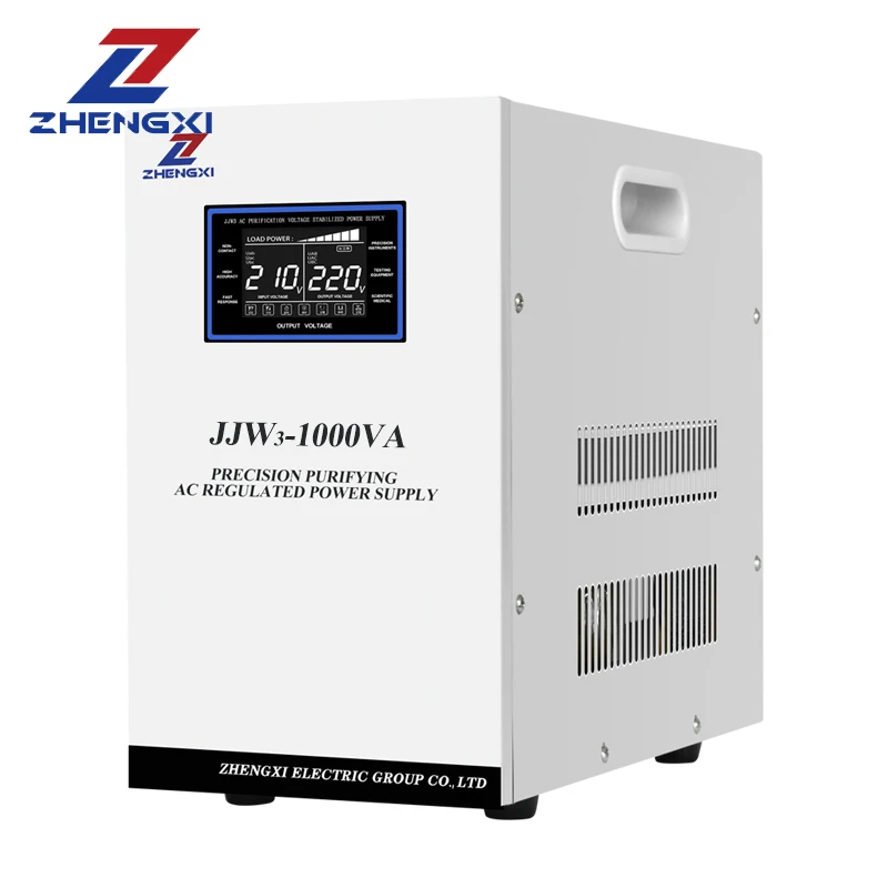 JJW monofásico 1000VA a 5000VA LCD estabilizador regulador de voltaje automático precisión purificada 220V corriente CA inteligente