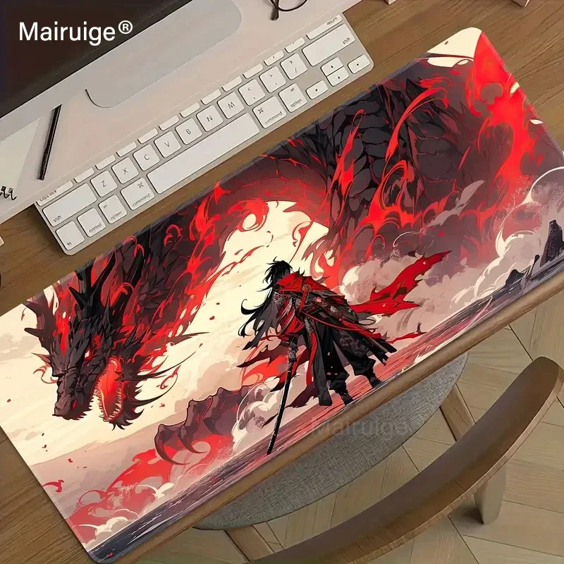 Mythical Dragon Beast Offices Accessories Large Mouse Pad Extended Desk Pad Anime Desk Gadgets Pad for Computer Mouse Gaming Mat