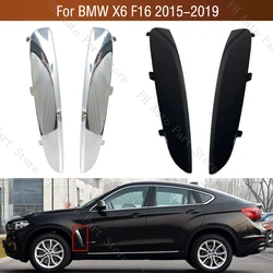 For BMW X6 F16 2015 2016 2017 2018 2019 Car Front Door Fender Side Trim Vent Leaf Plate Decoration Strip Cover 51768063027