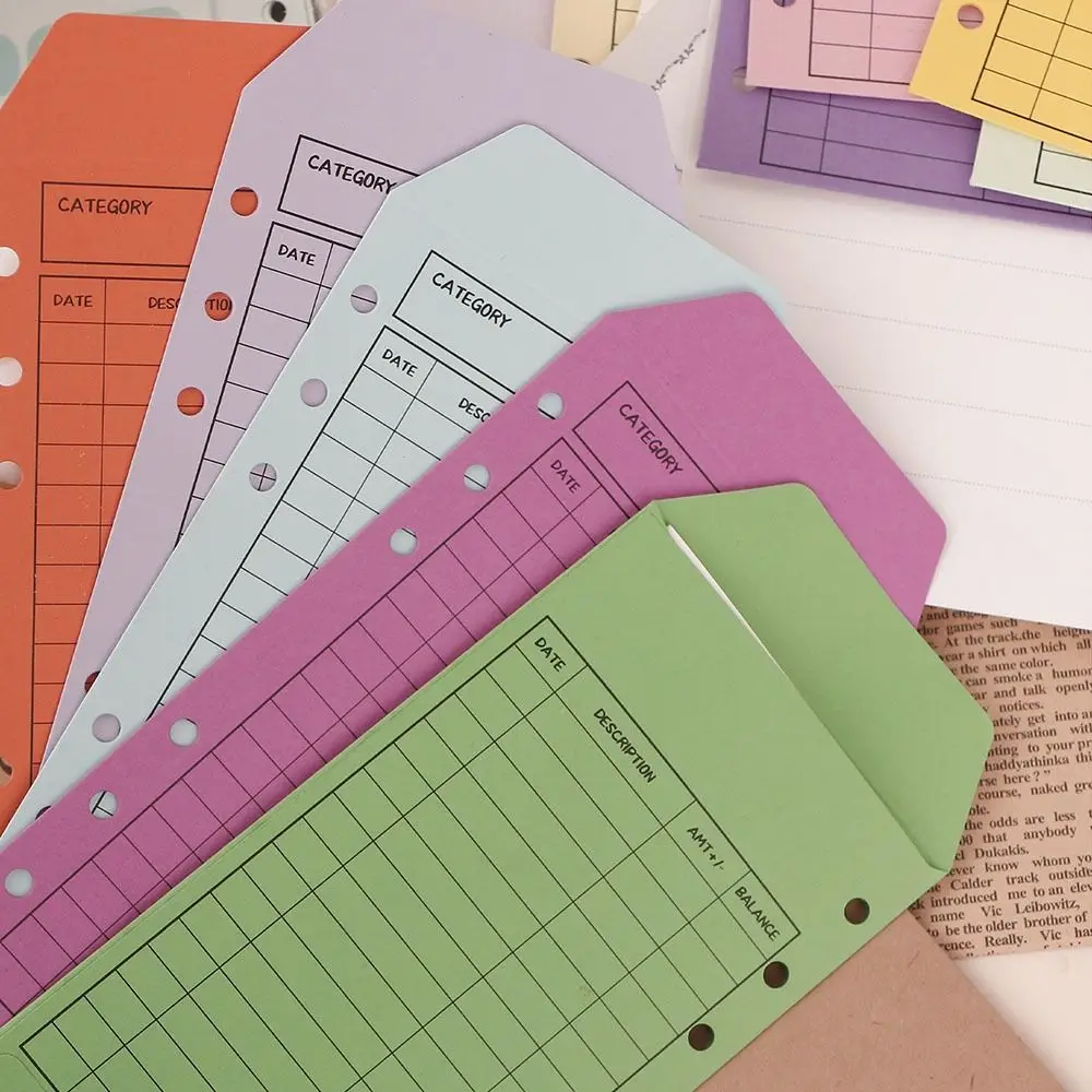 Money Saving Budget Envelopes Loose leaf Kawaii Cardstock Cash Envelope Budget Organizer Planner Accessories