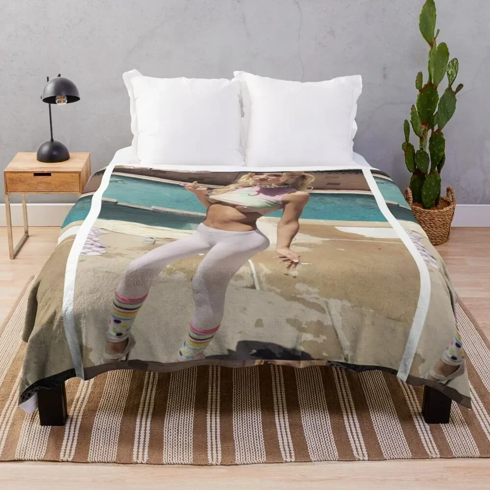 

Kenzie Reeves is a bad girl Throw Blanket Cozy Napping Blanket Gift for Mom Dad