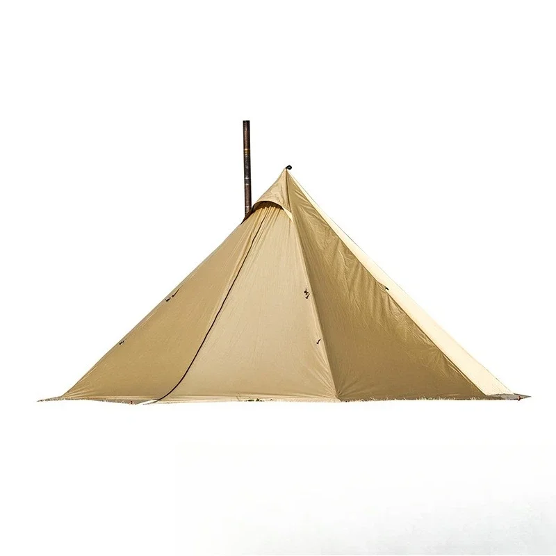 Outdoor camping tent 4-6 people Lightweight eight-sided Indian pyramid tent with canopy