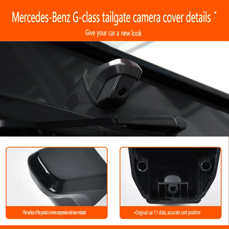 Suitable for Mercedes Benz G-Class Tailgate Camera Cover G350G400W463 Rear Reverse Camera Outer Cover Protective Cover