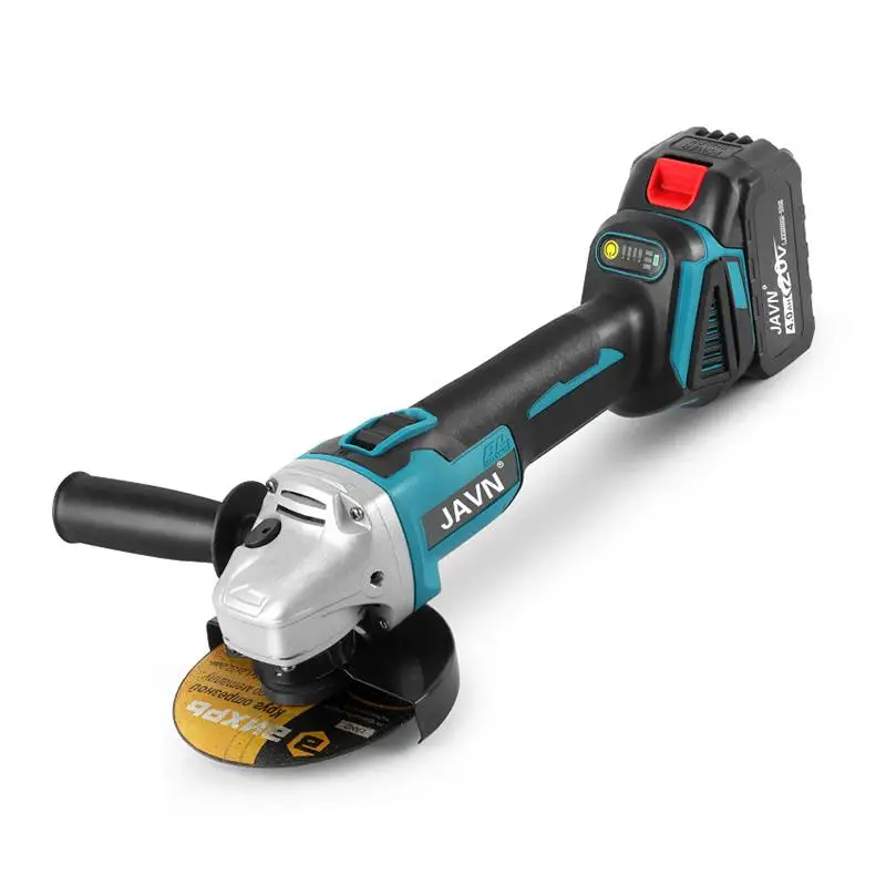 

JAVN 20V 125mm Angle Grinder 10000RPM Electric Polishing Grinding Machine Cordless Ma-kita Battery Power Tool Kit Polisher DIY