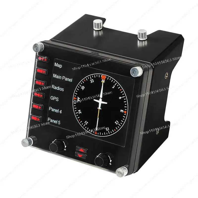 Integrated Aircraft Flight Control Panel – Multi‑Display Instrument System