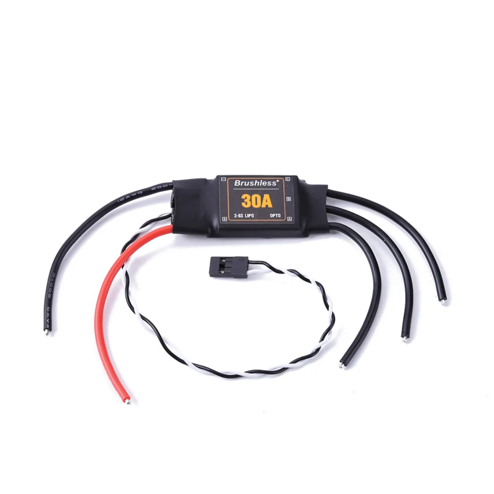 30A 2-6S Lipo بدون فرش ESC No BEC معدل تحديث عالي لمروحيات الطائرات متعددة المحاور Rc