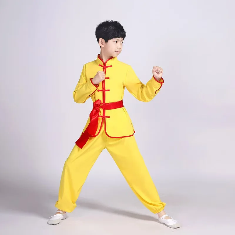 Традиционный древний китайский костюм кунг-фу Ханфу для мальчиков, детский костюм Тан, карнавальная вечеринка, воин, косплей, одежда для сценического танцевального шоу