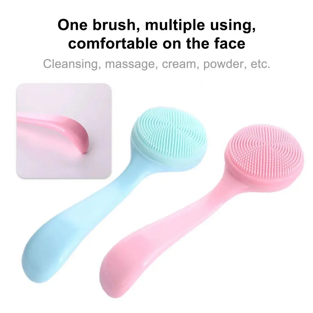 

Facial Cleansing Brush Skin-friendly Blackhead Removing Handheld Gentle Exfoliating Facial Cleansing Brush for Girl