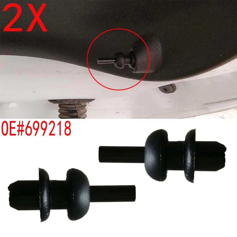 2X Rear Boot Trunk Parcel Shelf Clips 699218 For Peugeot 106 205 206 306 307 308