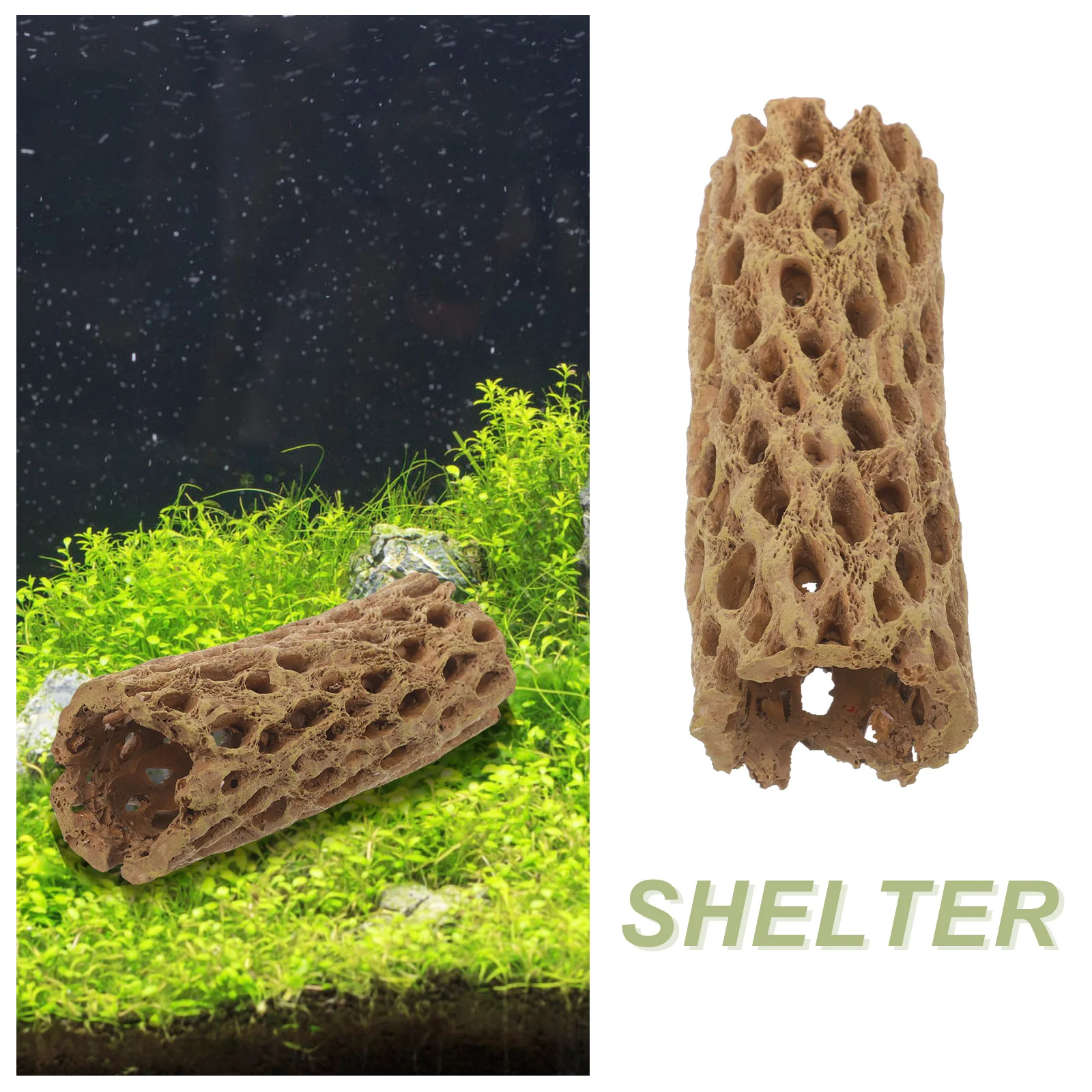 

Cute Small Shrimp Hideout Decoration Tank Accessories Breeding Decor Shrimp Shelter Aquarium Ornament Fish Hideout Cave