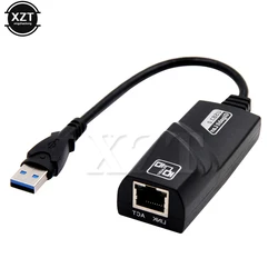 10/100/1000Mbps USB 3.0 Wired Network Card USB To Rj45 Lan Ethernet Adapter RTL8153 for PC Macbook Windows Laptop