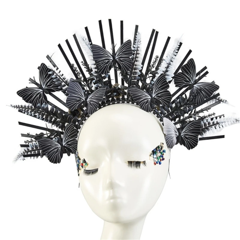 Spiked Crown Headpiece HaloCrown Headband Goddess Headpiece Mary HaloCrown Headpiece Mary Headband  Headband new item