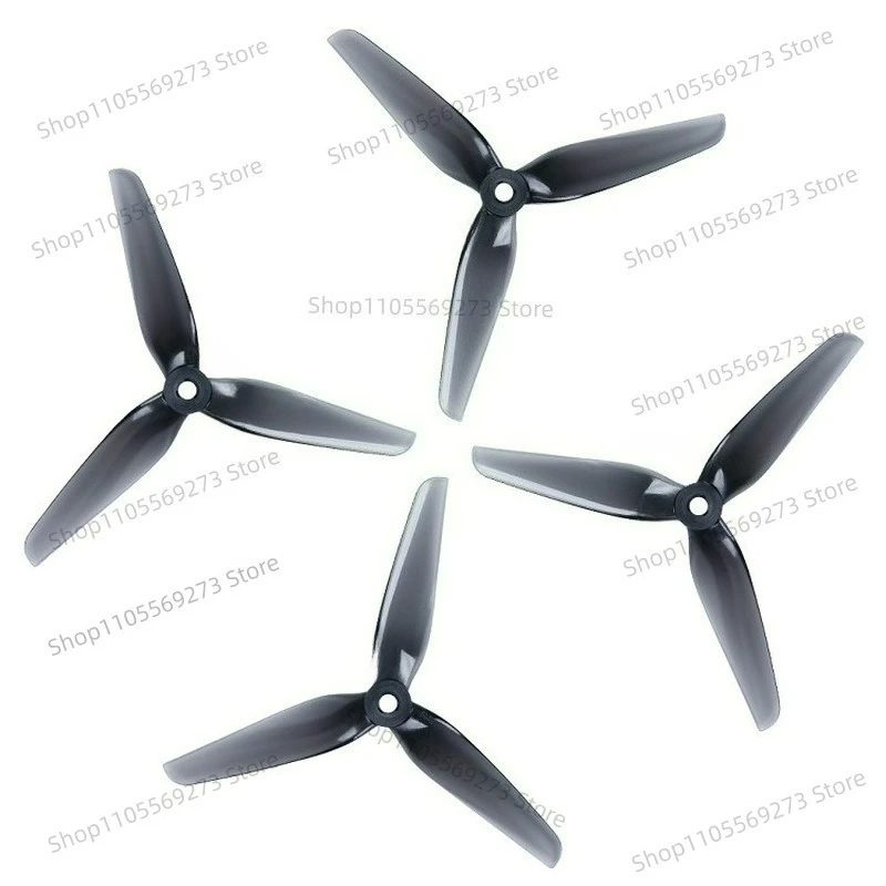 compatible-with-hq-racing-r42-5142-51-inch-tri-blade-propeller-light-grey-orange-for-xing-2207-fpv-drone