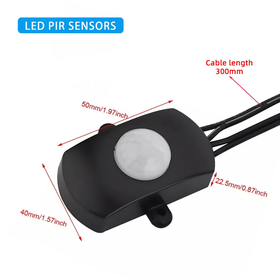 5A PIR Infrared Human Motion Detection Sensor Switch USB or DC Plug 5V 12V 24V for Low-Voltage PWM LED Strip Module string Light