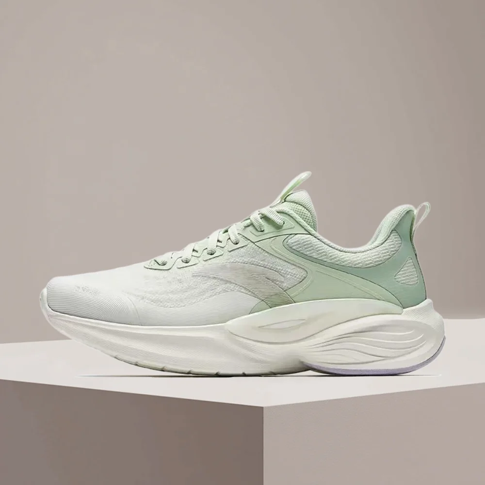 

Anta Lingyun: Comfortable, Versatile, Stylish, Non-Slip, Durable Women's Low-Top Casual Running Shoes (White/Green) 922525502-3