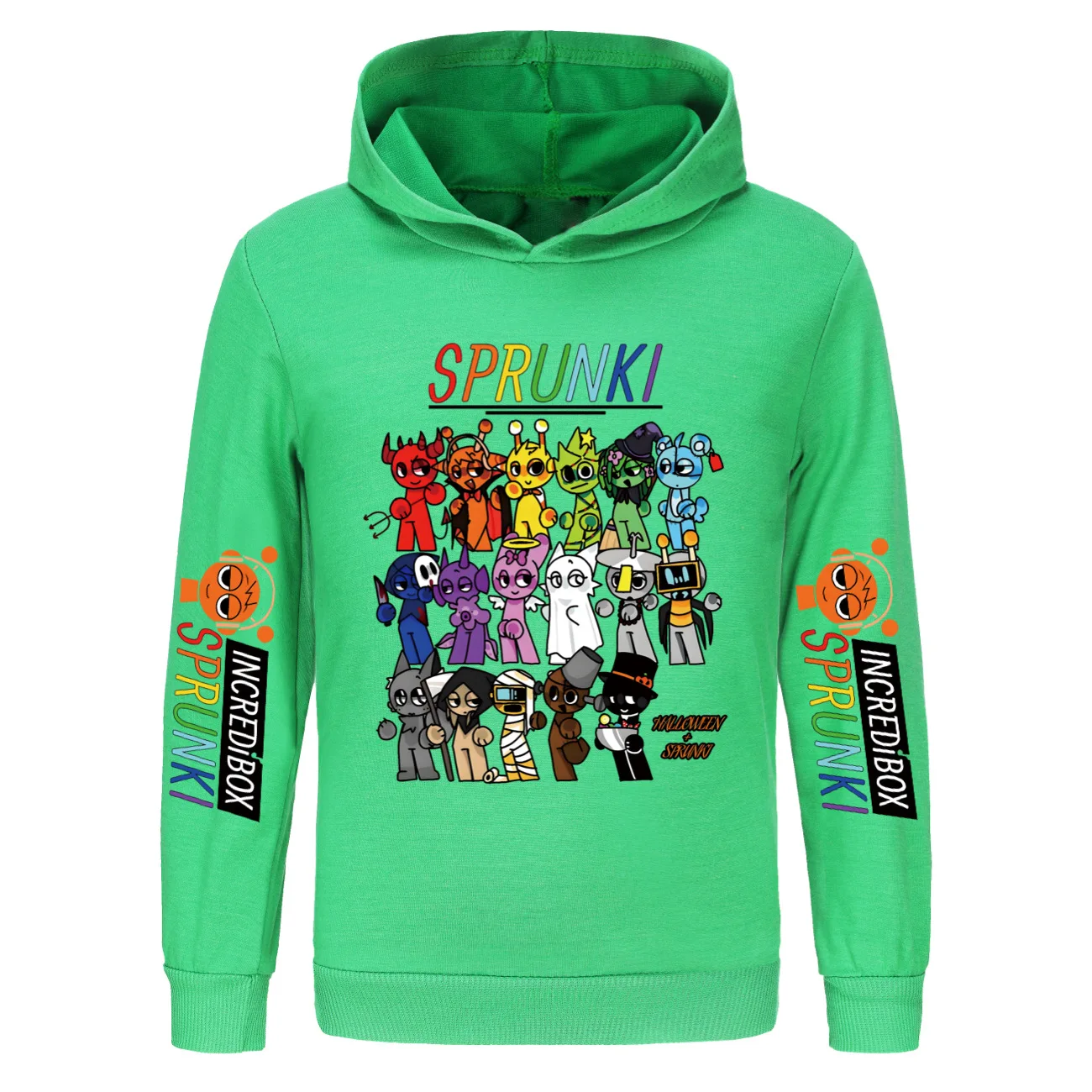 Hot Cartoon Sprunki Clothes Kids Game Incredibox Sweatshirts Baby Girls Outerwear Boys Pullover Coats Children\'s Top Clothing
