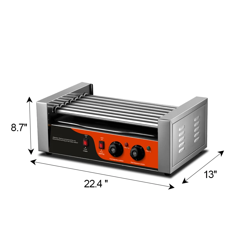 آلة طبلة السجق هوت دوج الأوتوماتيكية التجارية عالية الجودة، عملية سهلة للفنادق ومناطق الوجبات الخفيفة #6