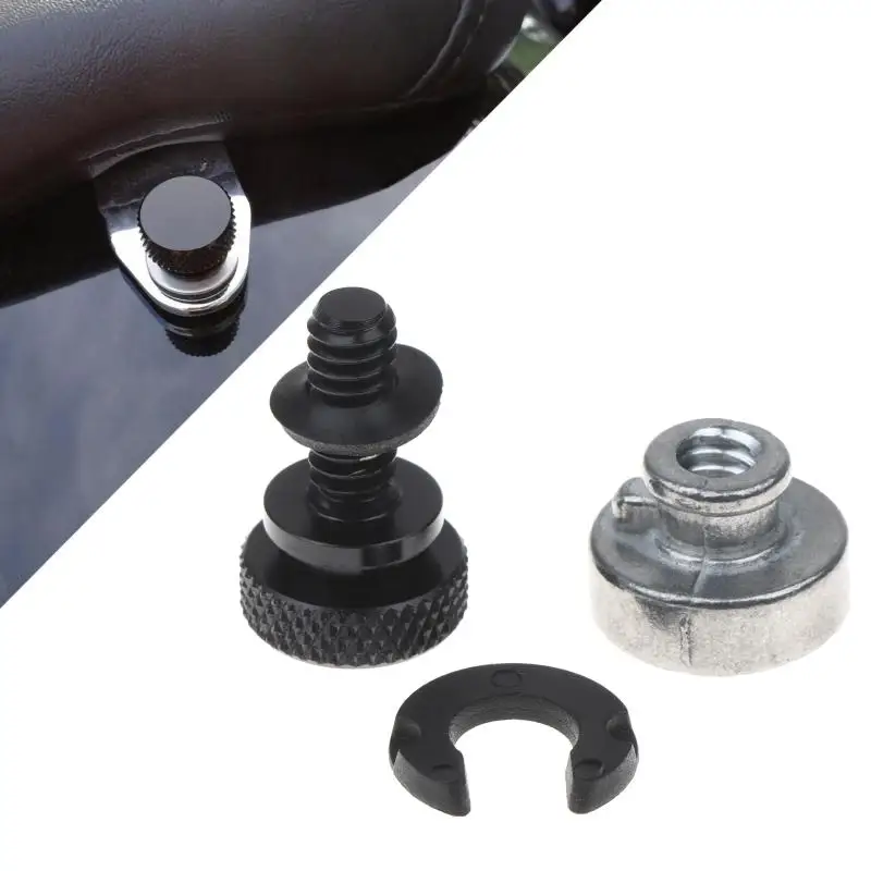 Carbon Steel Motorcycle Rear Seat Bolt Nut Kit 6mm 1Pack Durable Mounting Screw for Motorbike Modification Accessories