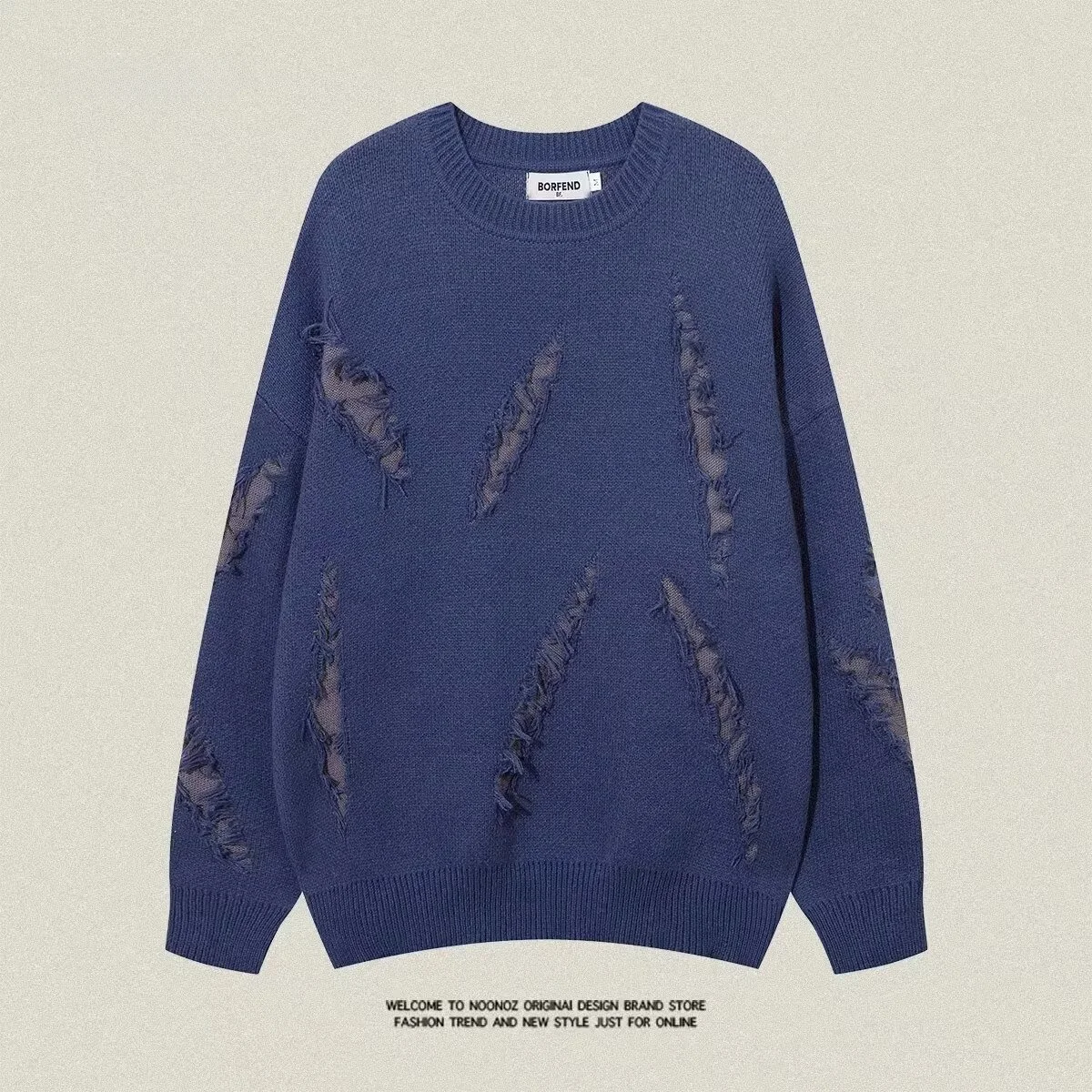 

Trendy Korean Sle Knitted Sweater for Men with Embroidery Spring Autumn Winter Lazy Sle Base Layer Top Youth Active Sle