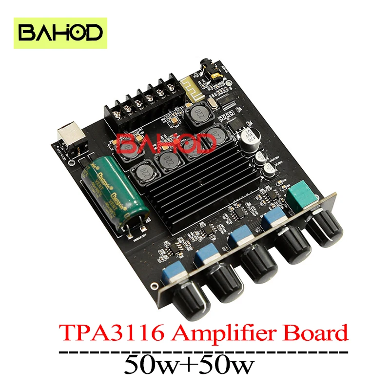 

BAHOD TPA3116 Bluetooth Amplifier Board 2.1 Digital D Class 500W*2+100Whifi High -fidelity Bluetooth 5.0 Amplifier Board