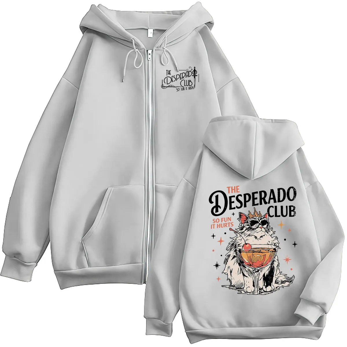 Game Dungeon Crawler Carl Princess Donut Zipper Hoodie Mama Needs A Night Off Cat Pullover Kleidung Sweatshirts Männer Frauen Mäntel – Detail 7