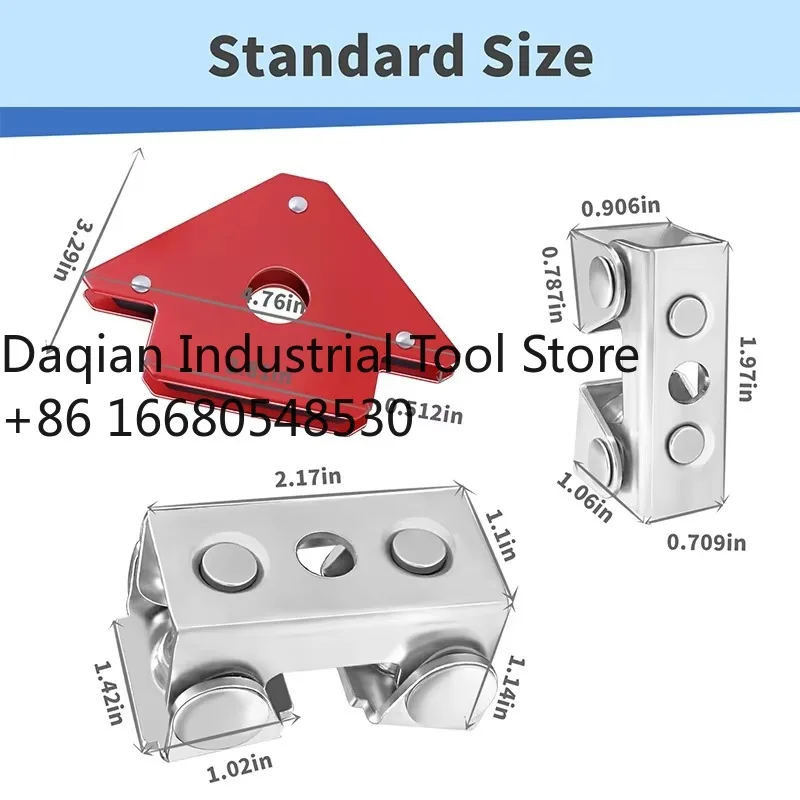 

7rtMagnetic Welding Holder,Magnetic V-Pads Kit,Portable Welding Fixture Tool with Accessory for Metal Fabrication and Woodworkin