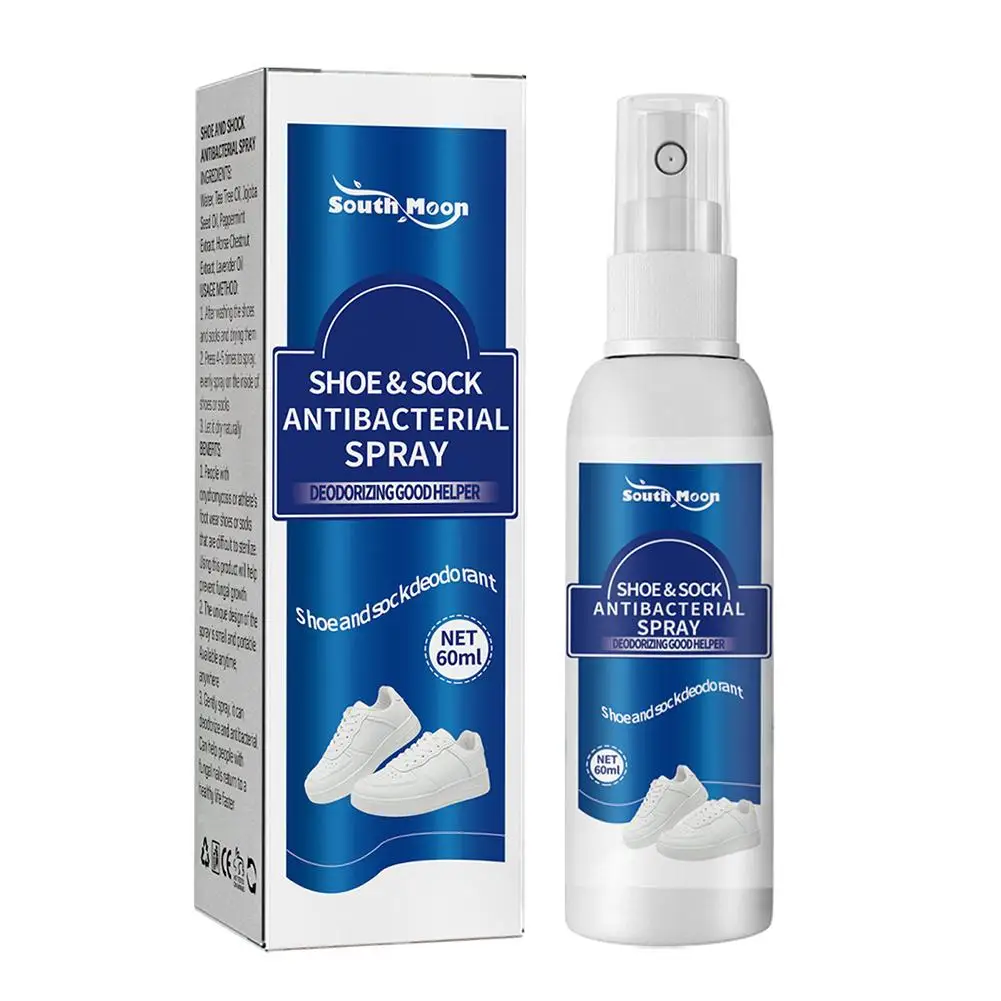 Shoe Socks Odor Removal Spray Foot Odor Shoes Stink Remover Footwear Deodorant Antibacterial Antiperspirant Freshener Feet Care view 2