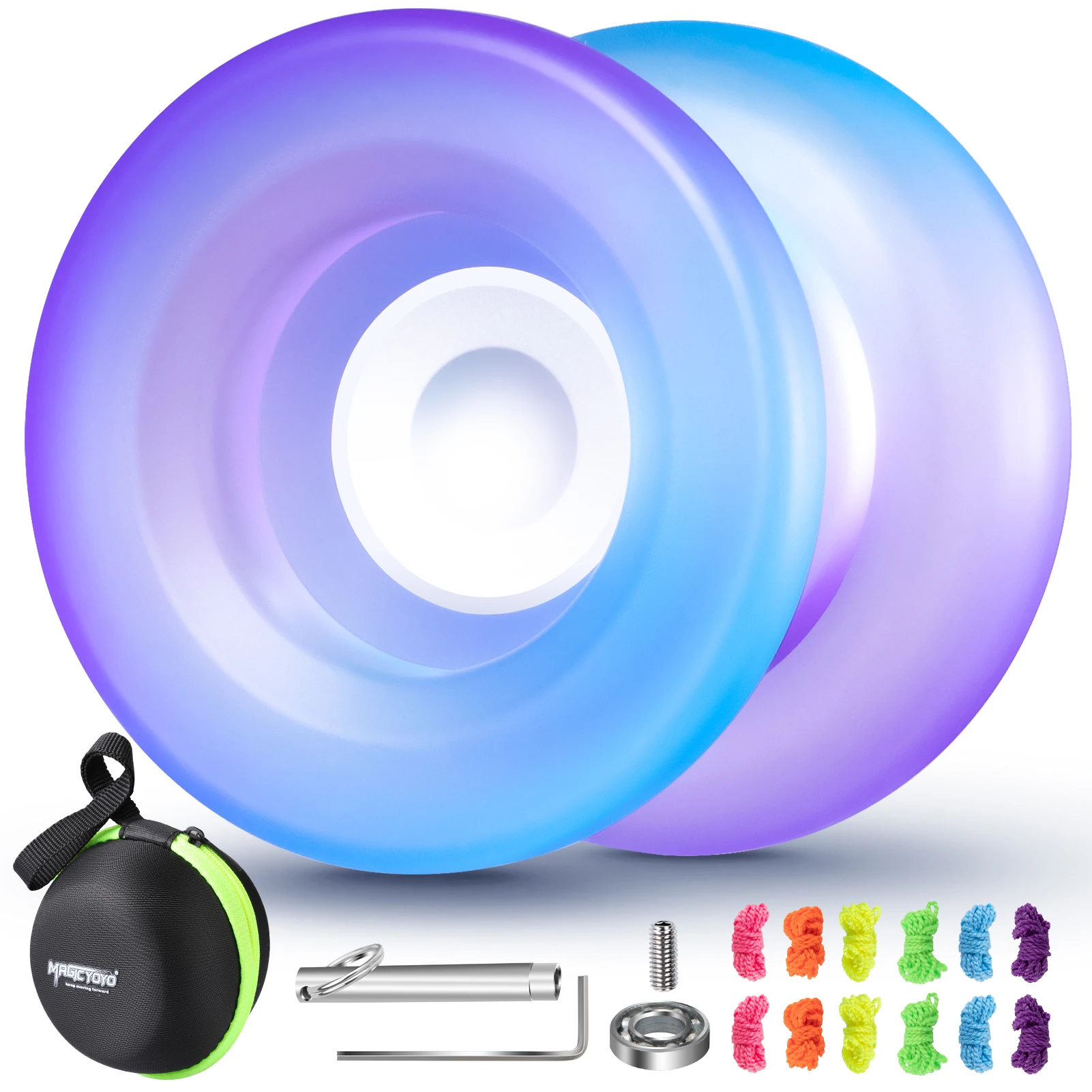 Professional Finger Spin Tricks Yoyo - MAGICYOYO H01 Unresponsive Yoyo - Dual Purpose Yoyo with Responsive Yoyo Bearing Kit