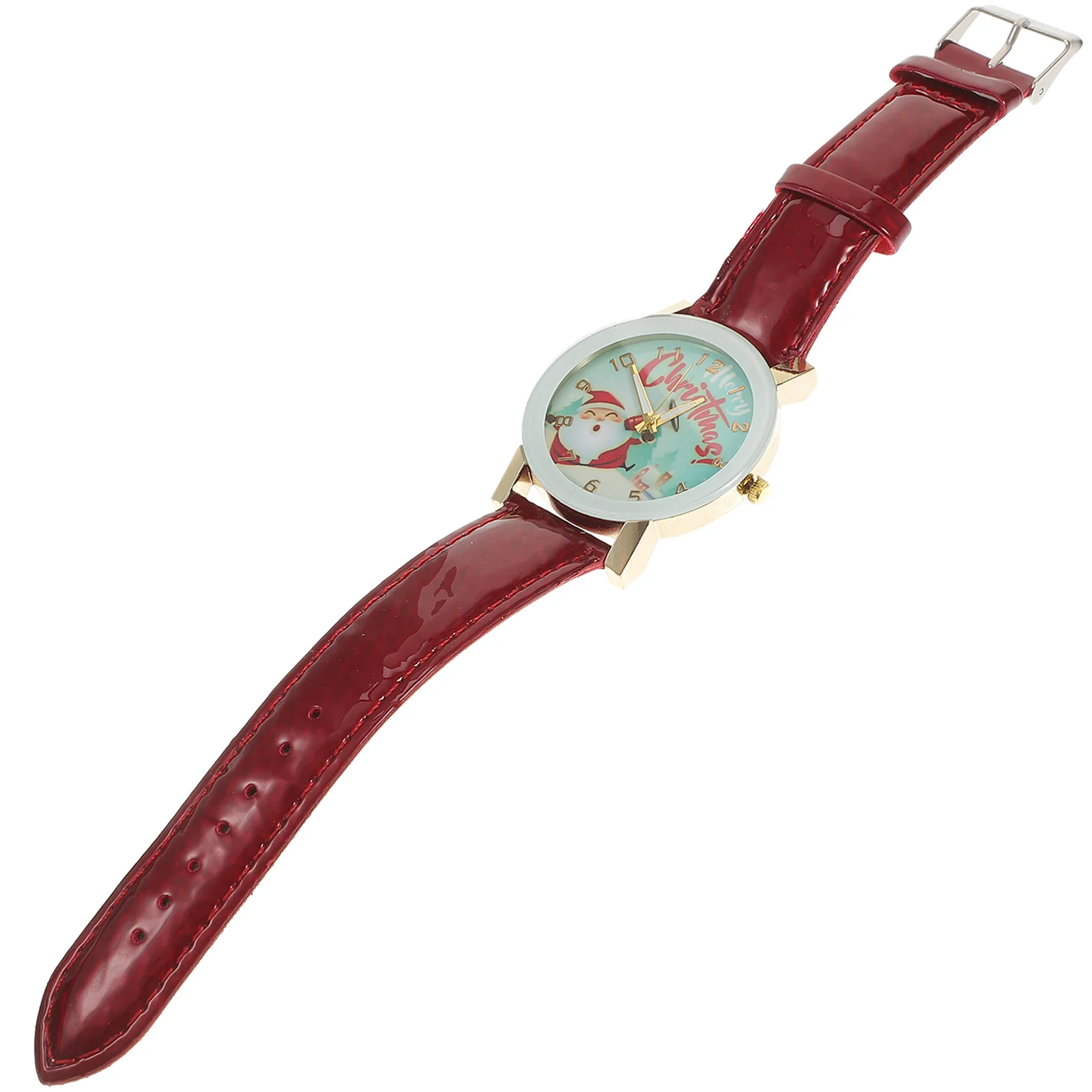 

Santa Watch Christmas Diamond Wristwatch Rhinestone Kids Decorative Holiday Watches Gift for Belt Strap Child