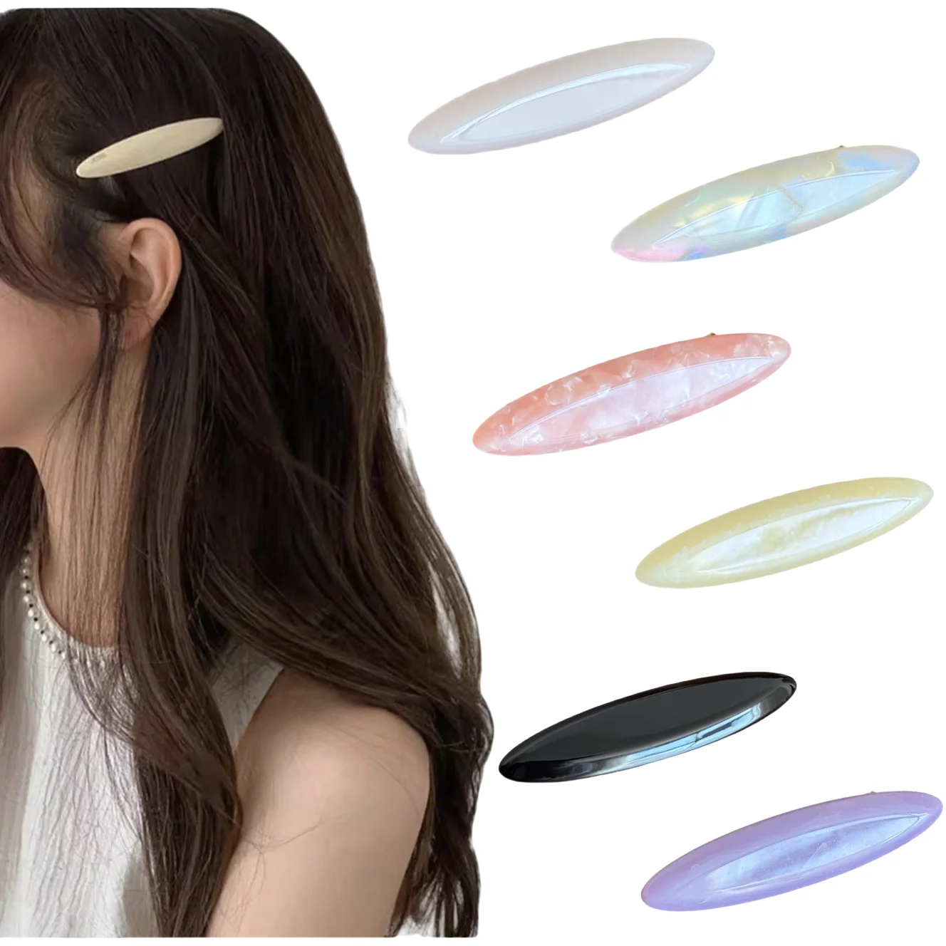 

Dowell Korean style Non-Slip Acetate Hairpin for Thick Hair Women Accessories