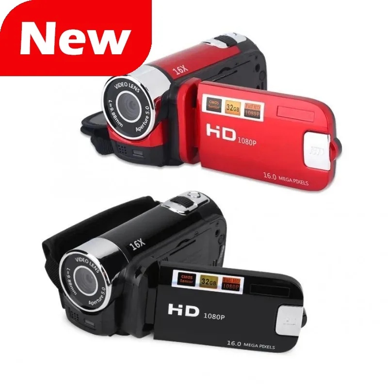 16MP HD Digital Camera 1080P Full HD Digital Video Camcorder 270 Degree Rotation Screen 16X Night Vision Zoom Shooting Cam