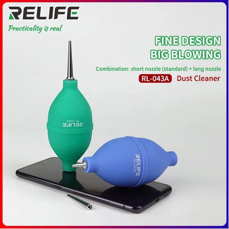 RELIFE RL-043A Dmuchawa powietrza do czyszczenia kurzu 2 w 1 Odpowiednia do telefonów komórkowych PCB PC Klawiatura Narzędzia do czyszczenia obiektywów aparatu