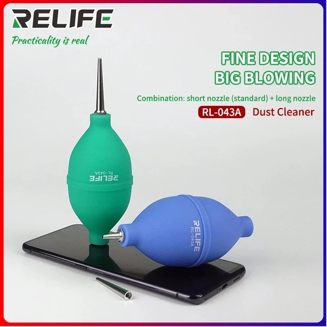 RELIFE RL-043A Dmuchawa powietrza do czyszczenia kurzu 2 w 1 Odpowiednia do telefonów komórkowych PCB PC Klawiatura Narzędzia do czyszczenia obiektywów aparatu