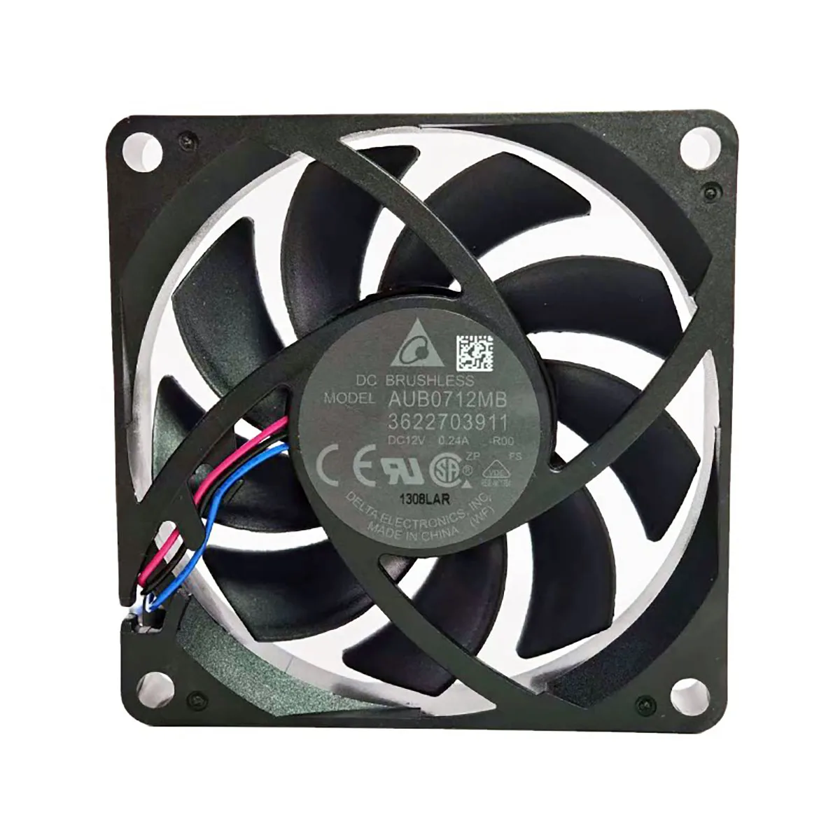 Original AUB0712MB 12V 0.24A 7015 three wire double ball bearing cooling fan