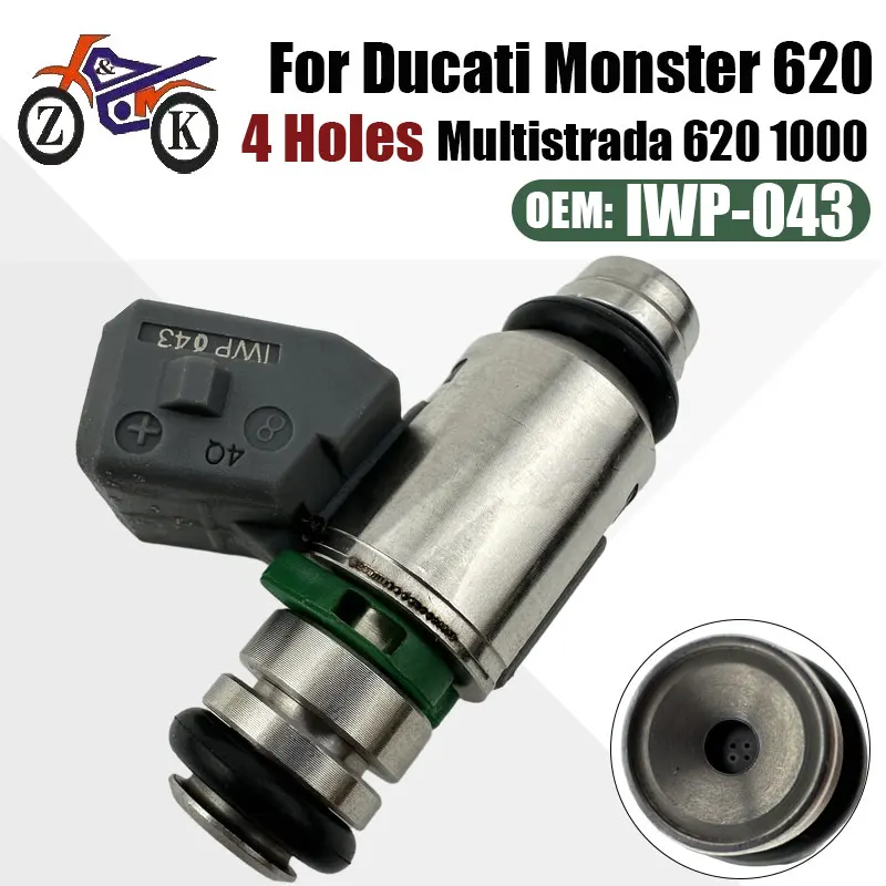 IWP043 Fuel Injector For Ducati Monster Multistrada 620 1000 28040071A 27609-01 For Harley Dyna Softail Road King Fuel Nozzle