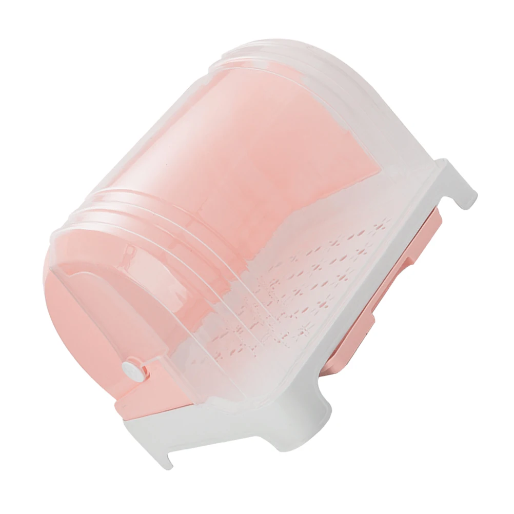 

Dish Drying Rack Nursing Bottle Storage Box with Cover Cup Plate Organizer Tableware Drying Tray Baby Bottle Organizer