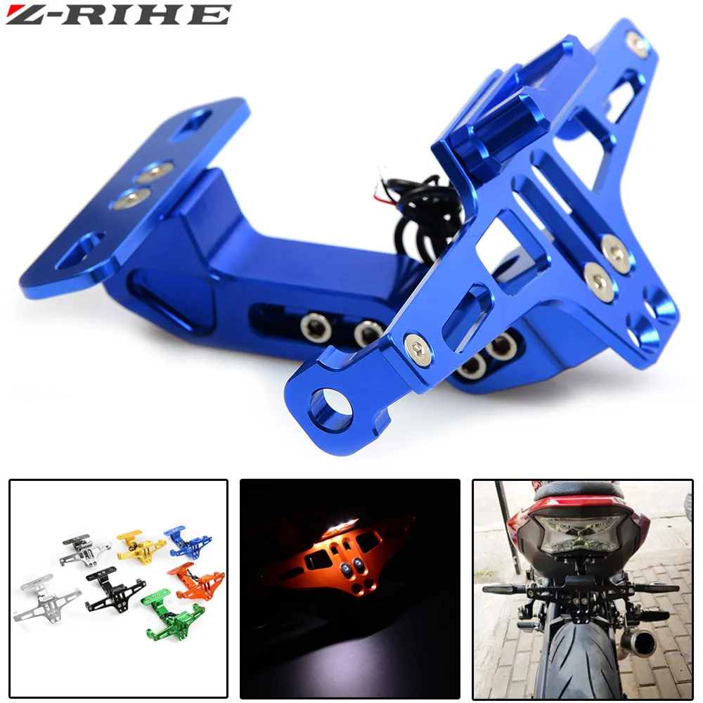 ZRIHE For YAMAHA R125 YZF-R125 2008-2017 2018 2019 2020 2021-2023 2022 Rear License Plate Number Holder and Turn Signal Lights