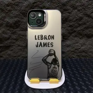Telefon Sporu için Kapak, Gümüş iPhone 15 Pro Max, 14, 13, 12, 11, Pro Max, X, XS Max, XR, 7 veya 8 Artı çizgi film, SE2, çok sıcak 6 Büyük satış kapağı-iphone-basketbol-no. 1