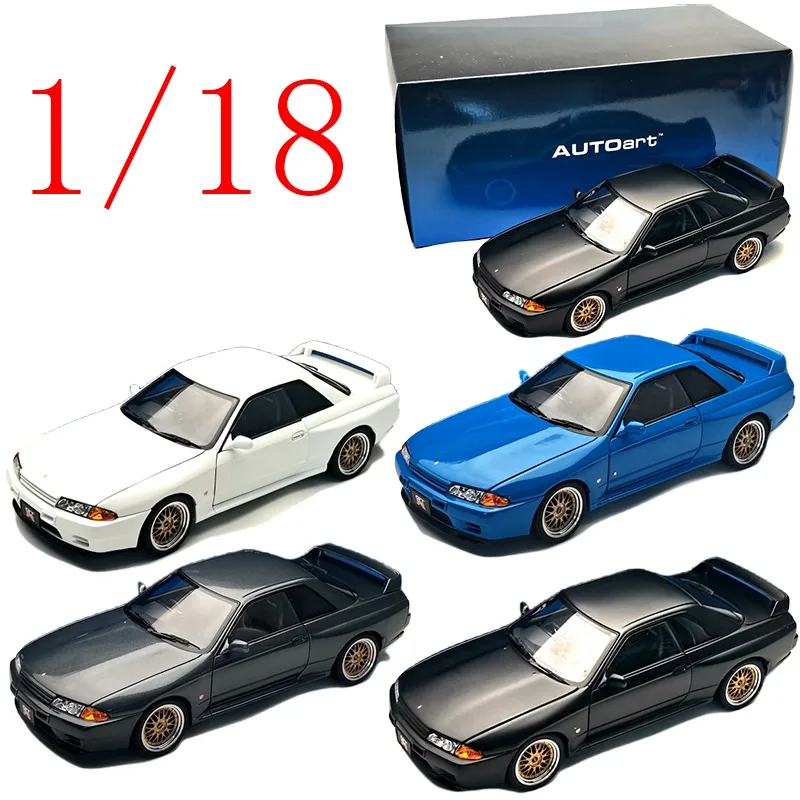 

AUTOart Diecast 1/18 Scale Nissan Alloy Model Cars Nissan GTR R32 Play Vehicles Toys for Boys Gift Original Box