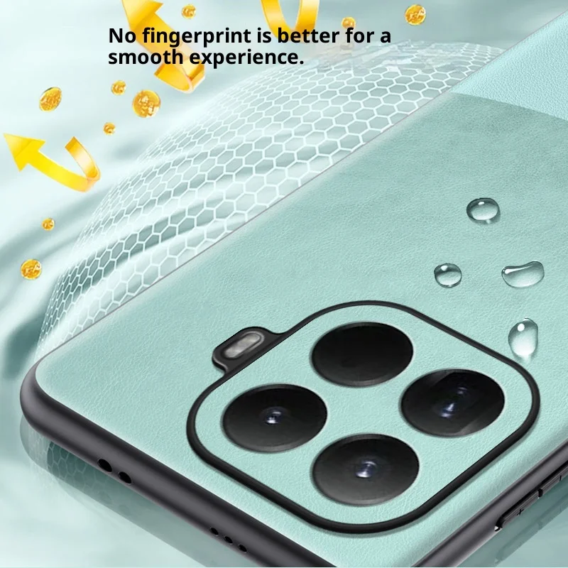 حافظة لهاتف Xiaomi 17T Pro 15T حافظة فاخرة من الجلد العادي بألوان متباينة صديقة للبشرة لهاتف Xiaomi 17T Pro 5G مقاومة للصدمات فودان #5