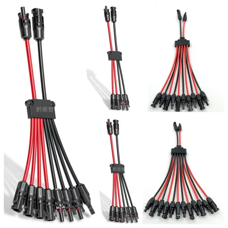 

2 to 4/6/8 Y Branch P Solar Connectors for Solar Panels,Tool-Free Connectors 10awg, Solar Panel Splitter,for boat and RV