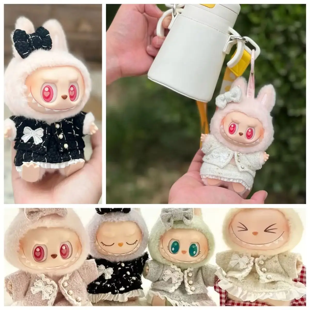 

Милая одежда 17 см для куклы Labubu, наряд монстра, аксессуары, одежда, детский подарок «сделай сам», милое платье принцессы высокого качества, плащ