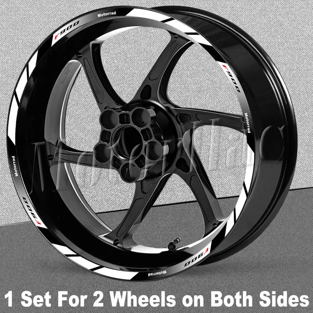 Reflektierende Motorrad-Felgenaufkleber Streifendekor Zubehör für F900XR F900R F 900 XR F900 R – Detail 4