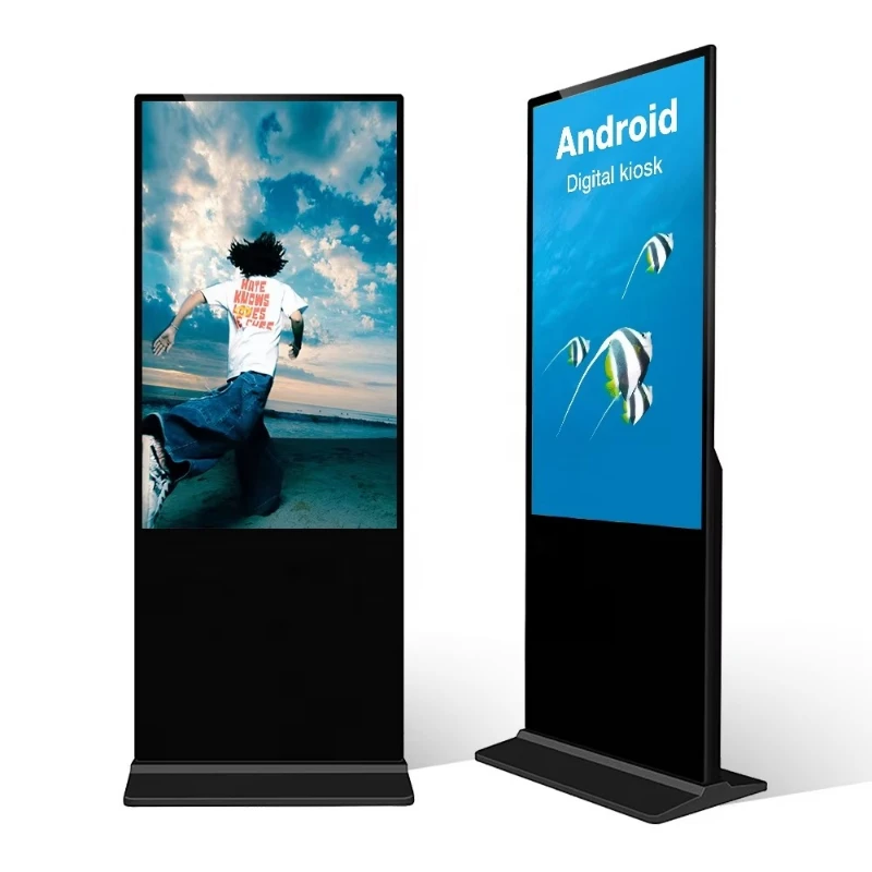 

32 43 49 55 65 75 85 Touch screen LCD floor Standing totem display signage Shopping mall advertising kiosk