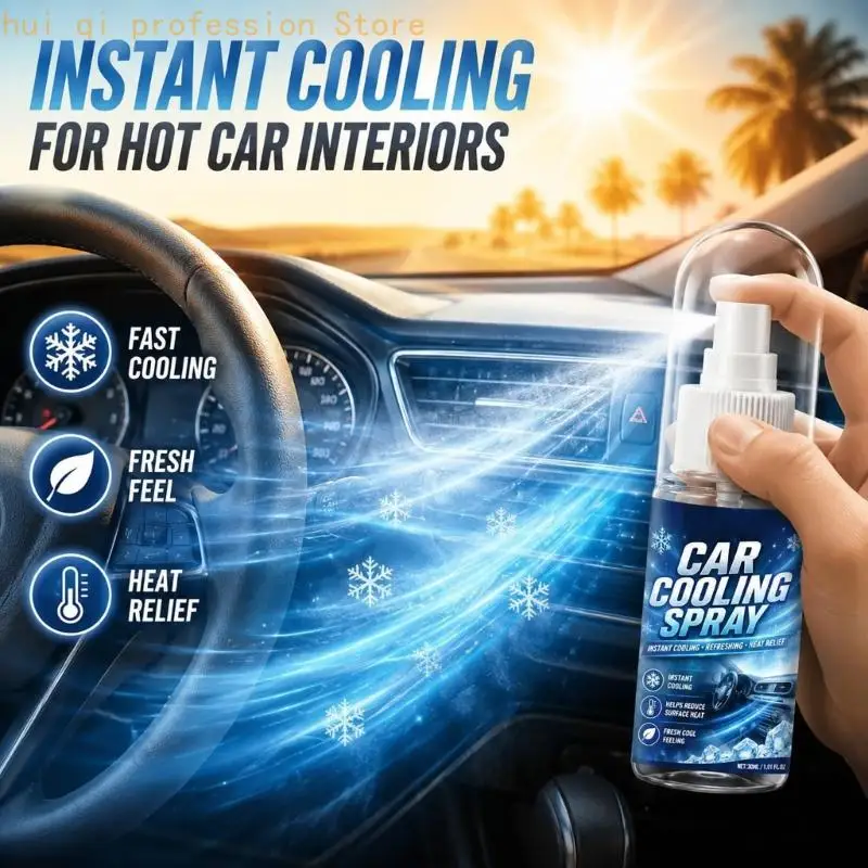 Car Cabin Use Bottle with Pump Format for Warm Weather Interior Use Before Daily Commute Driving and Parking Return H8WE