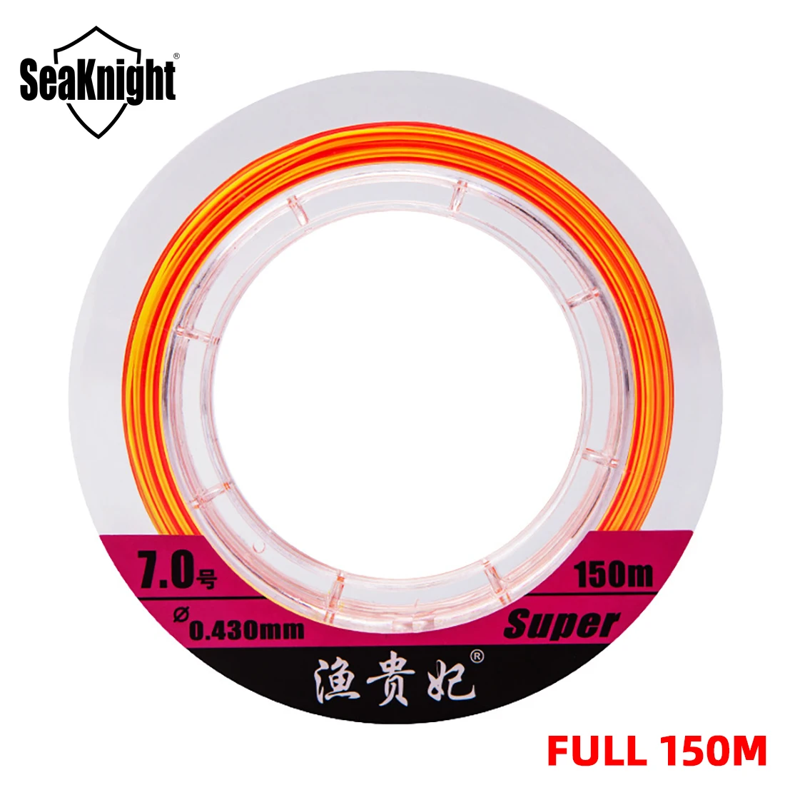 SeaKnight YuGuiFei Colored Rock Fishing Line 150M Wear Resistance Smooth Strong Semi Floating Line Fresh Water Nylon Rock Line