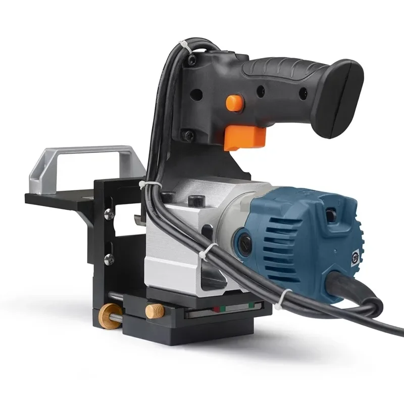 Slotted Support Line Rail Slotting Machine, Edge Trimmer, Side Hole, Invisible Fastener, Coat Cabinet Plate, Woodworking Tool, 2 em 1