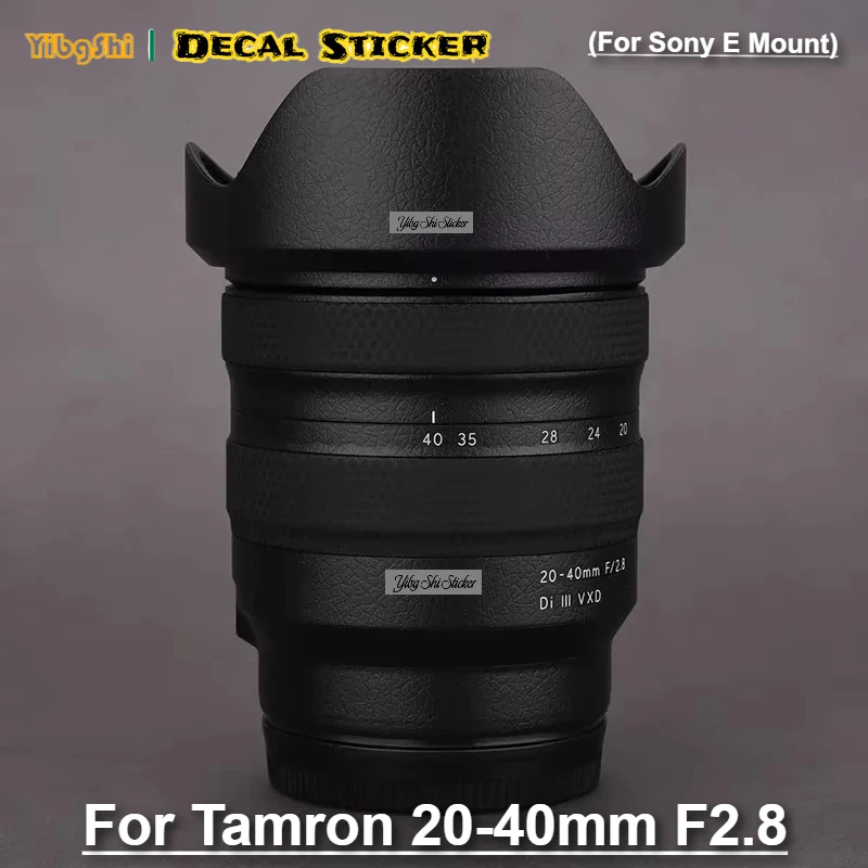 Autocollant pour Tamron 20-40mm F2.8 Di III VXD A062, Film d'enveloppe en vinyle, objectif de caméra d'action 20-40 F2.8 pour Sony E Mount Autocollant pour Tamron 20-40mm F2.8 Di III VXD A062, Film d'enveloppe en vinyle, objectif de caméra d'action 20-40 F2.8 pour Sony E Mount